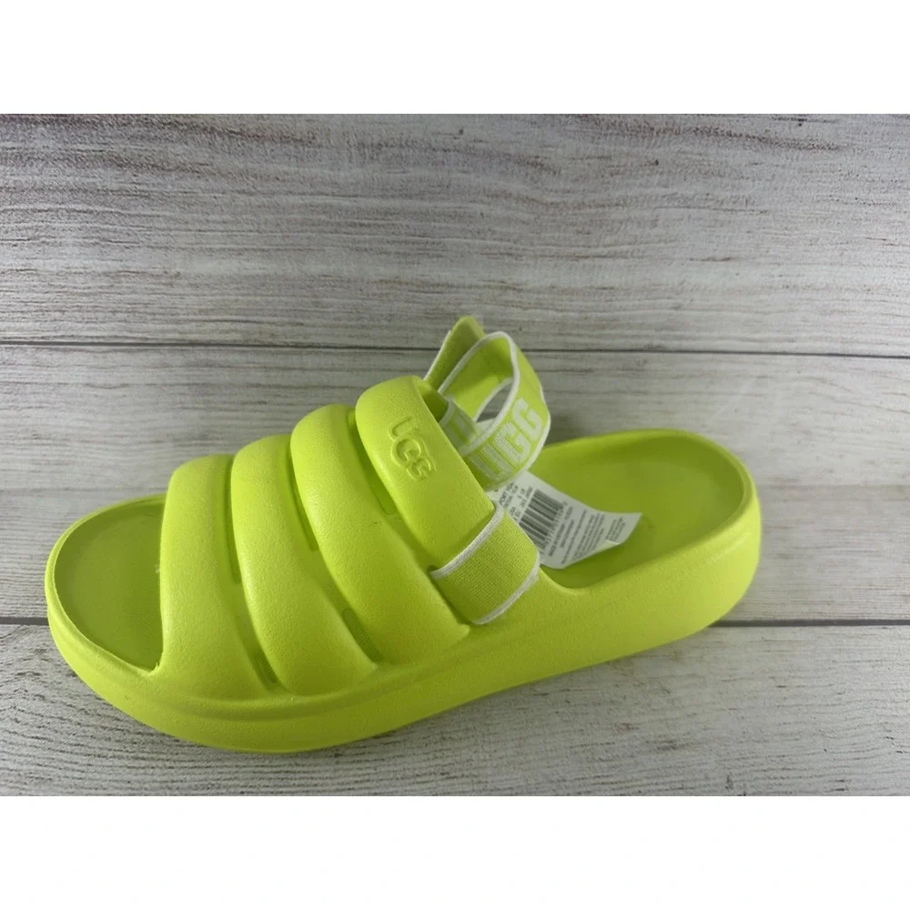 UGG Women's Key Lime Sport Yeah Synthetic Slingback Slide Sandals Size 6